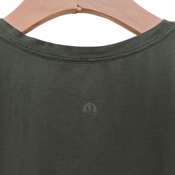 Lululemon T-Shirt Womens Small Green Sleeveless Athleisure Gym Training Yoga - Picture 6 of 8
